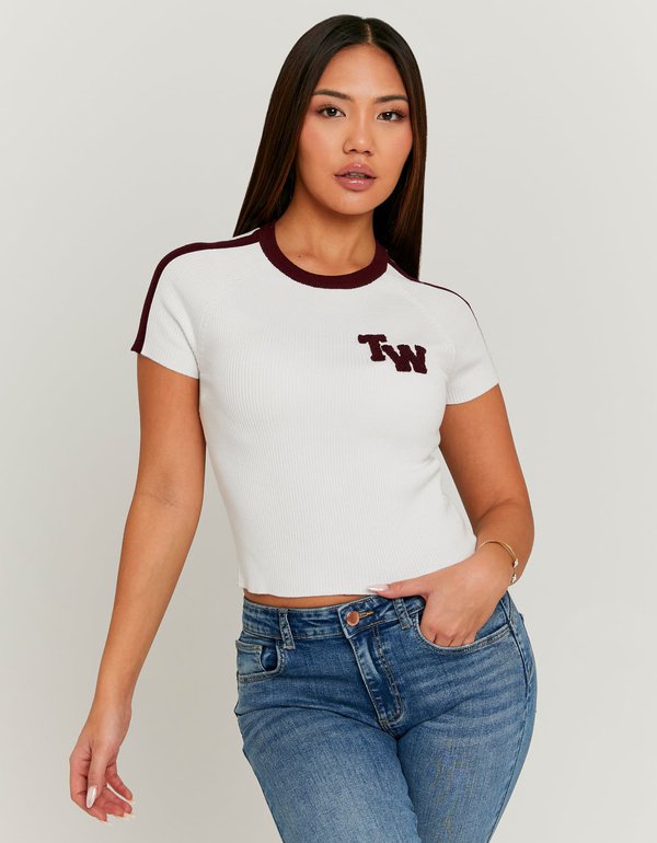 В'язана футболка купити в інтернет-магазині TALLY WEiJL 1